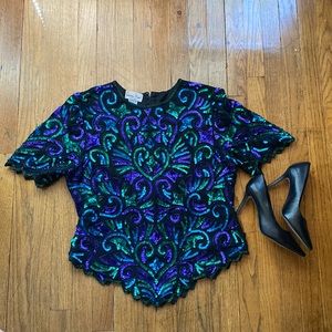 Fabulous vintage 80s top! XL fits like L